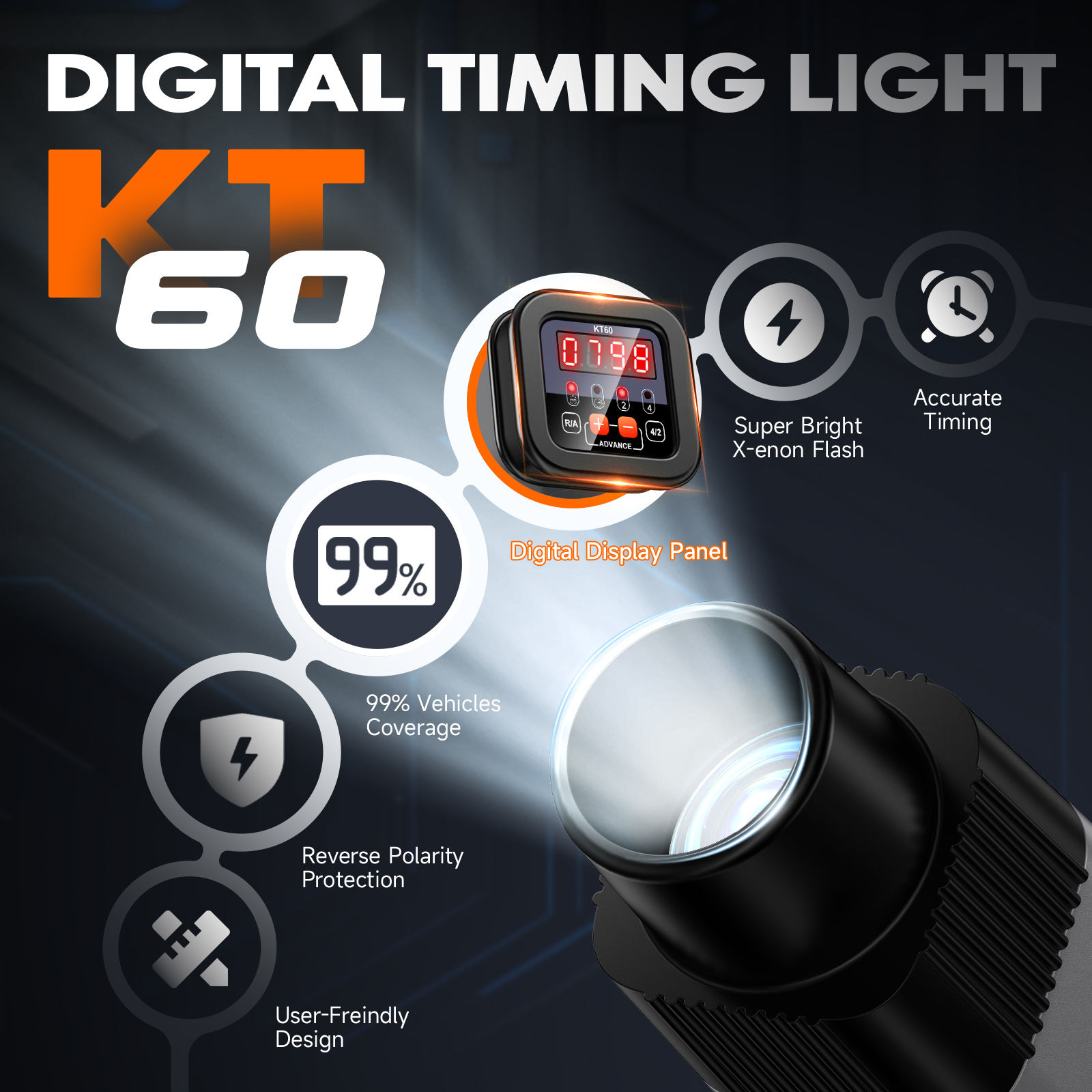 KZYEE Engine Timing Light with - Timing Light Gun ulasan dan harga