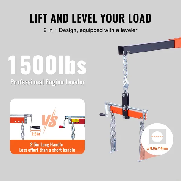 VEVOR Hydraulic Engine Hoist w - Engine Hoist Crane ulasan dan harga