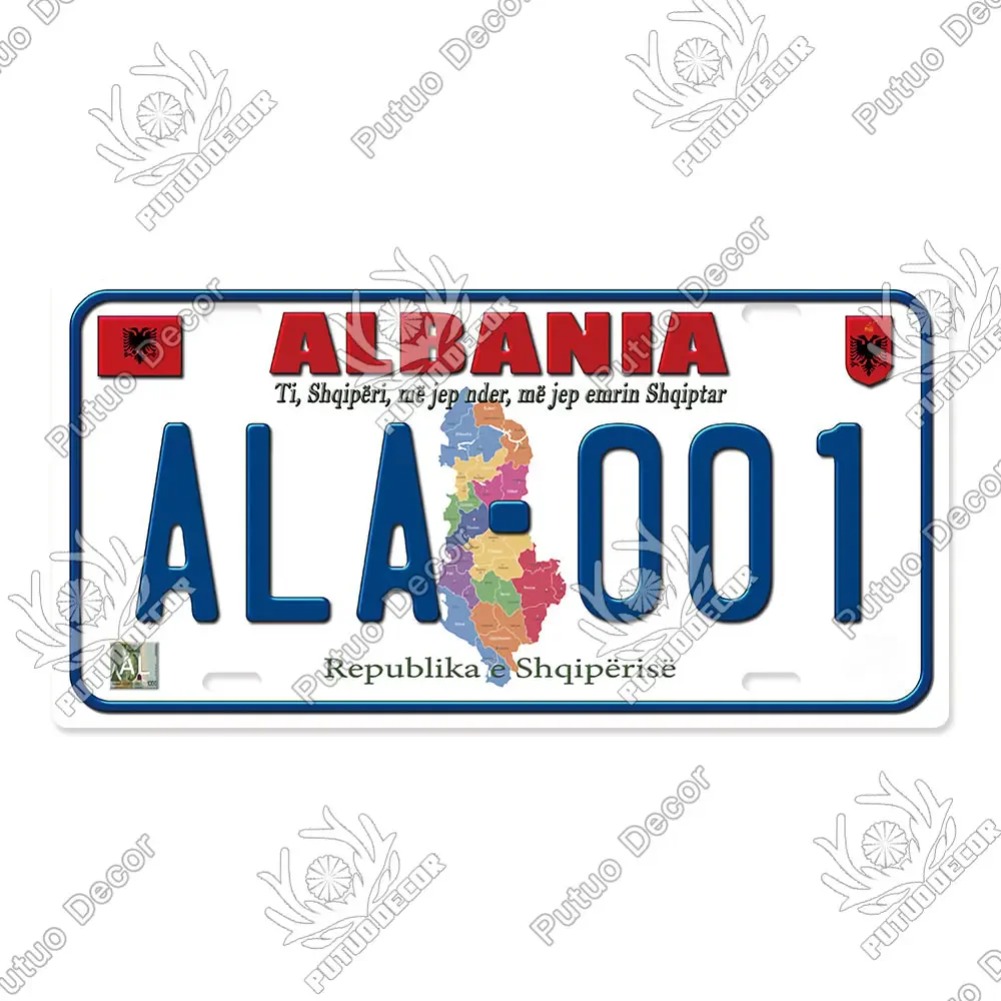 Countries License Plate Metal  - Auto Repair Shop License ulasan dan harga