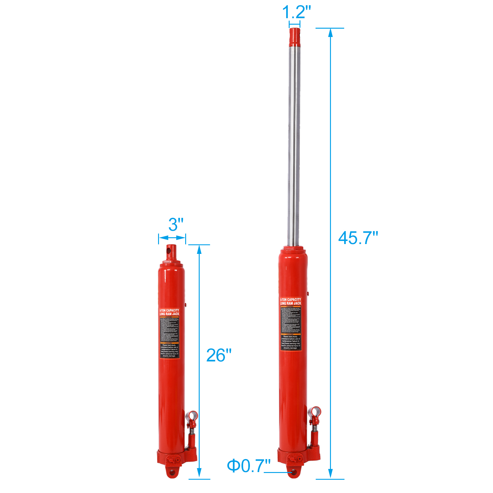 Hydraulic Long Ram Jack with S - Engine Hoist Crane ulasan dan harga